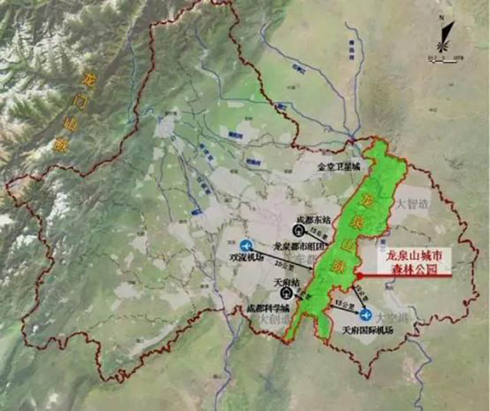 成都龙泉山城市森林公园总体规划首次披露